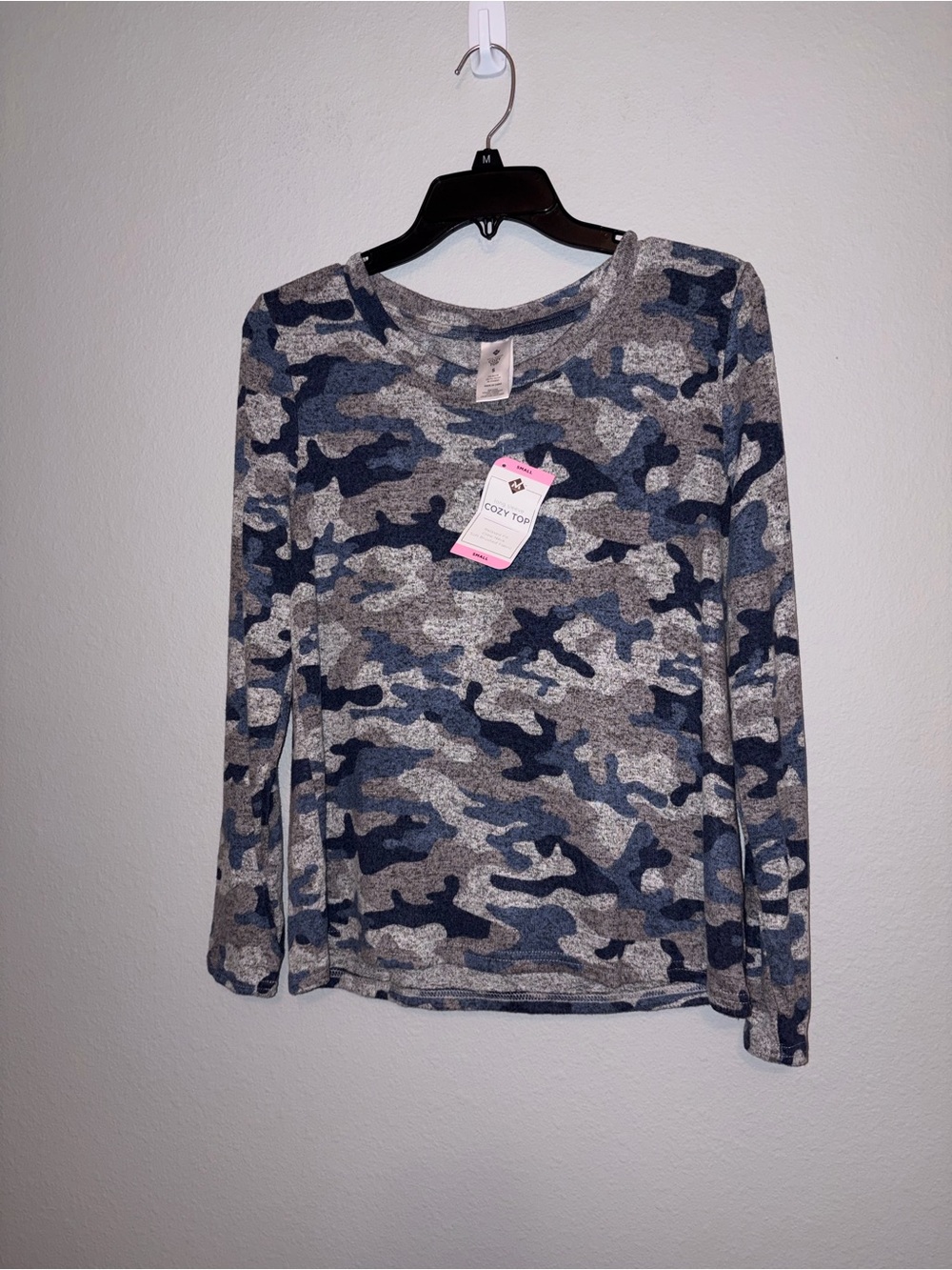 Member’s Mark Long Sleeve Camouflage Top Size S